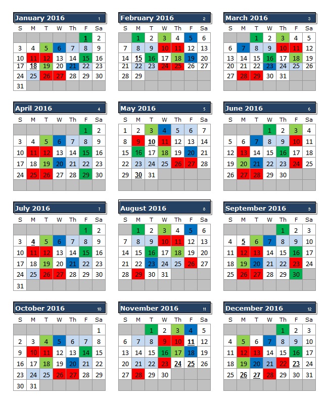 2016 Payroll Calendar » South Carolina Enterprise Information System